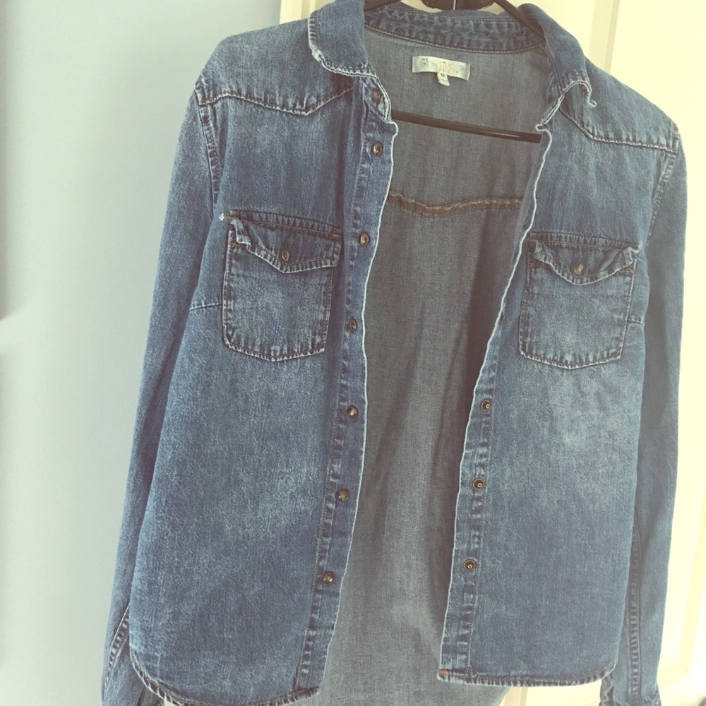 Super cute denim jacket with cute buttons